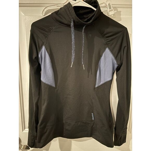 Reebok Tops - Reebok Ladies Black and Grayish Blue Long Sleeve Active Top Size S